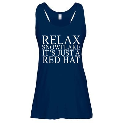 Relax It's Just A Red Hat Pro MAGA Trump 2020 Ladies Essential Flowy Tank