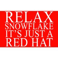 Relax It's Just A Red Hat Pro MAGA Trump 2020 Bumper Sticker