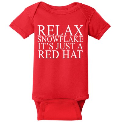 Relax It's Just A Red Hat Pro MAGA Trump 2020 Baby Bodysuit