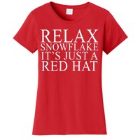 Relax It's Just A Red Hat Pro MAGA Trump 2020 Women's T-Shirt