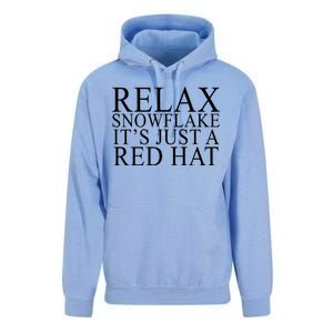 Relax It's Just A Red Hat Pro MAGA Trump 2020 Unisex Surf Hoodie