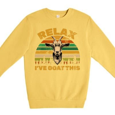 Relax I've Goat This Premium Crewneck Sweatshirt