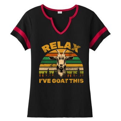 Relax I've Goat This Ladies Halftime Notch Neck Tee