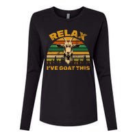 Relax I've Goat This Womens Cotton Relaxed Long Sleeve T-Shirt