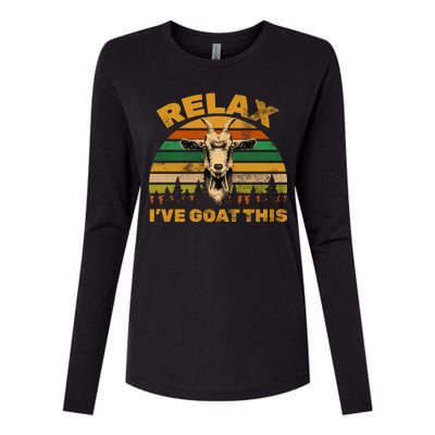 Relax I've Goat This Womens Cotton Relaxed Long Sleeve T-Shirt