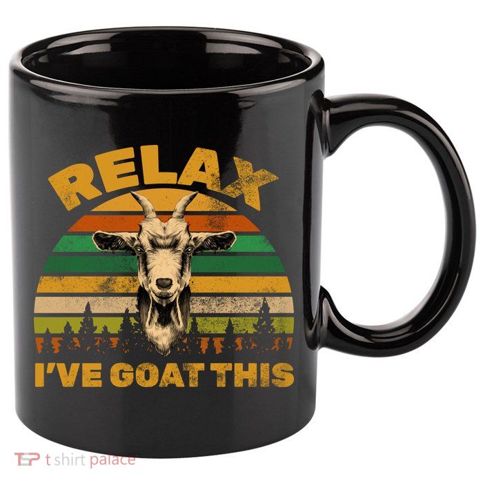 Relax I've Goat This 11oz C Handle Ceramic Mug