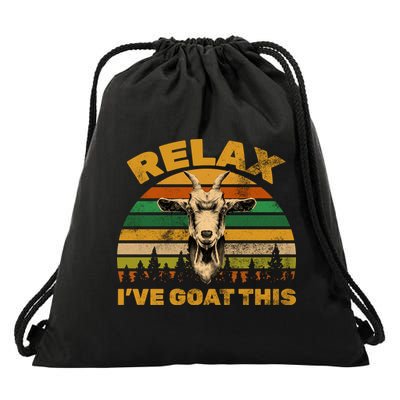 Relax I've Goat This Drawstring Bag