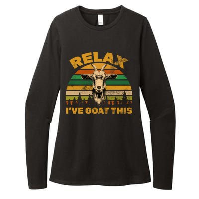 Relax I've Goat This Womens CVC Long Sleeve Shirt