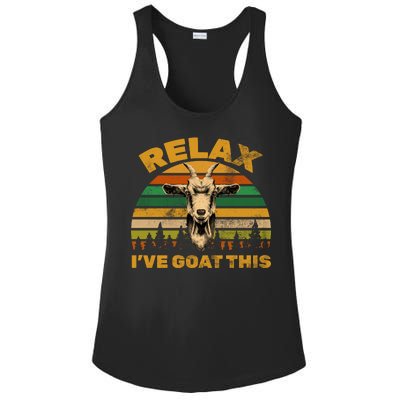 Relax I've Goat This Ladies PosiCharge Competitor Racerback Tank