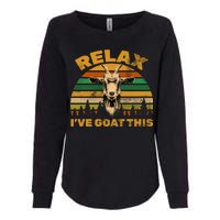 Relax I've Goat This Womens California Wash Sweatshirt