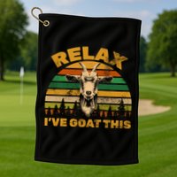 Relax I've Goat This Golf Towel