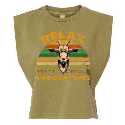 Relax I've Goat This Garment-Dyed Women's Muscle Tee