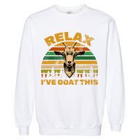 Relax I've Goat This Garment-Dyed Sweatshirt