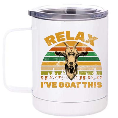 Relax I've Goat This 12 oz Stainless Steel Tumbler Cup