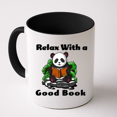 Relax With A Book Cute Panda Mug