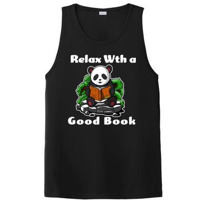 Relax With A Book Cute Panda PosiCharge Competitor Tank