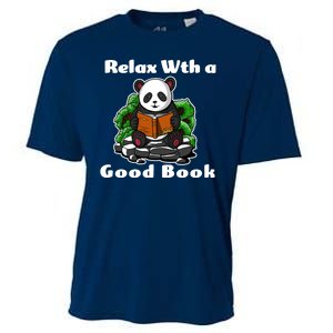 Relax With A Book Cute Panda Cooling Performance Crew T-Shirt