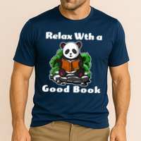 Relax With A Book Cute Panda Cooling Performance Crew T-Shirt