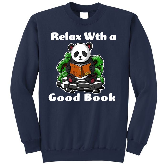 Relax With A Book Cute Panda Sweatshirt