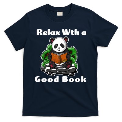 Relax With A Book Cute Panda T-Shirt