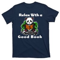 Relax With A Book Cute Panda T-Shirt