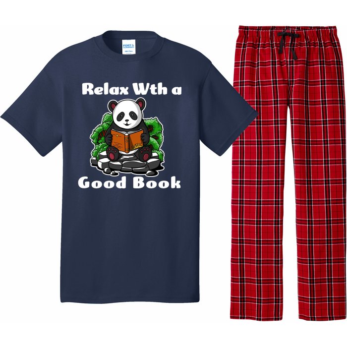 Relax With A Book Cute Panda Pajama Set