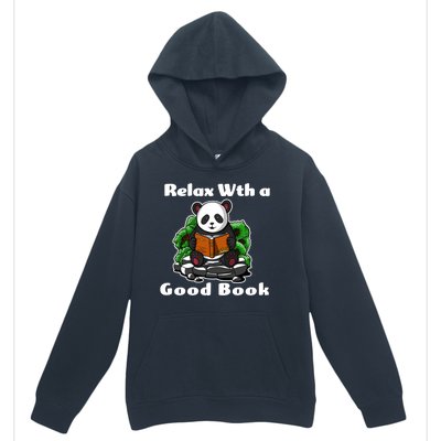 Relax With A Book Cute Panda Urban Pullover Hoodie