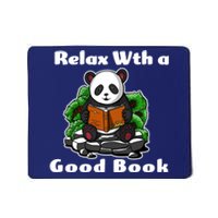 Relax With A Book Cute Panda Mousepad