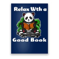 Relax With A Book Cute Panda Poster