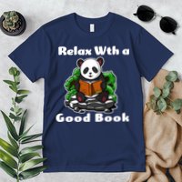 Relax With A Book Cute Panda Premium T-Shirt