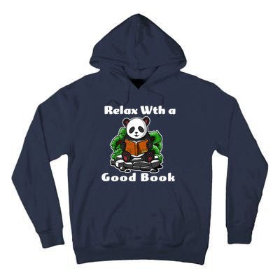 Relax With A Book Cute Panda Tall Hoodie