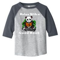 Relax With A Book Cute Panda Toddler Fine Jersey T-Shirt