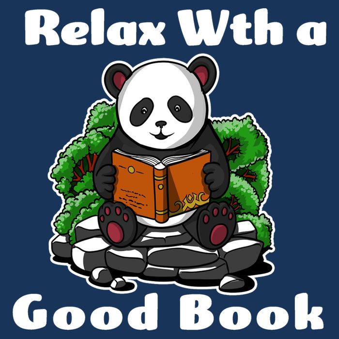 Relax With A Book Cute Panda Women's Crop Top Tee