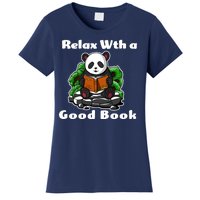 Relax With A Book Cute Panda Women's T-Shirt