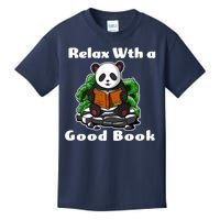 Relax With A Book Cute Panda Kids T-Shirt