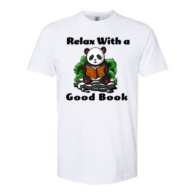 Relax With A Book Cute Panda Softstyle® CVC T-Shirt