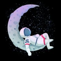 Relaxing Astronaut On The Moon Backpack