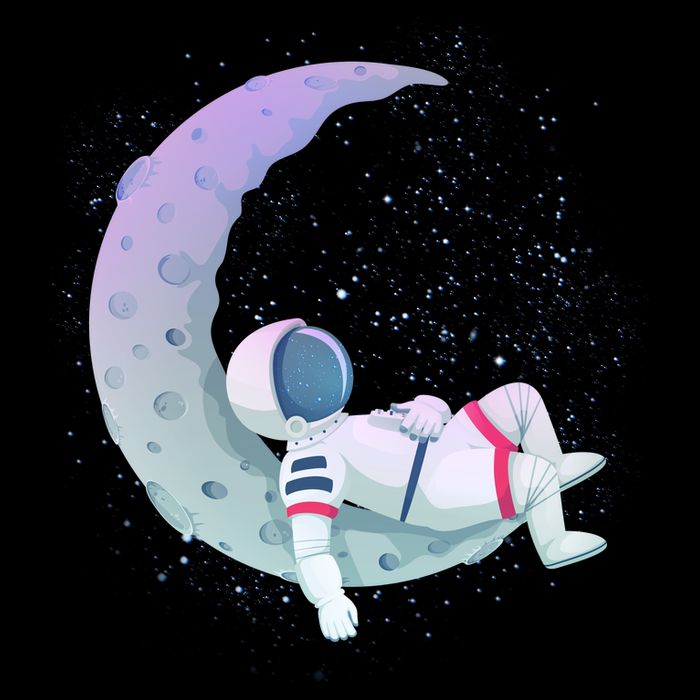 Relaxing Astronaut On The Moon Backpack