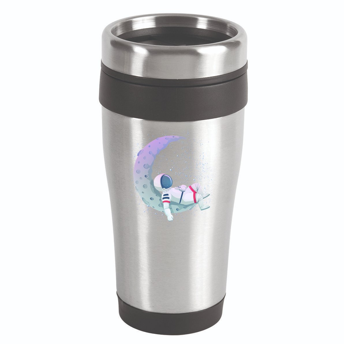 Relaxing Astronaut On The Moon 16oz Travel Tumbler