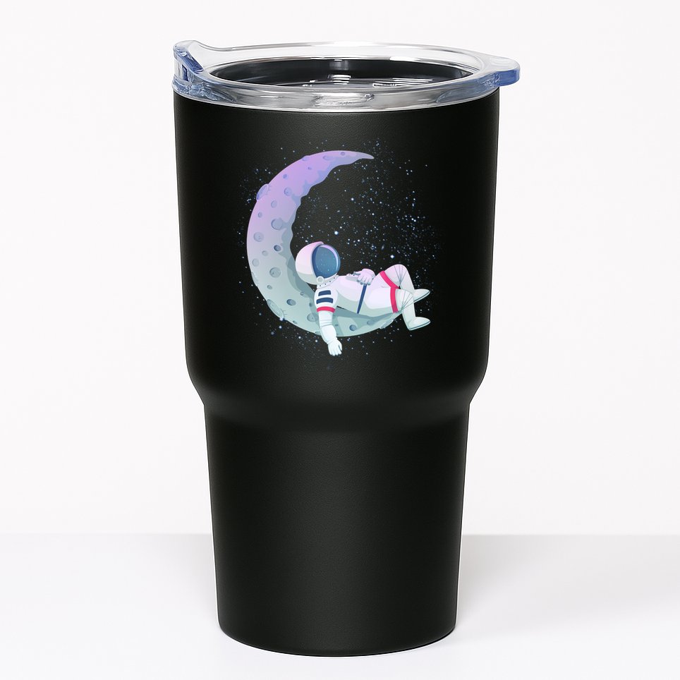 Relaxing Astronaut On The Moon Tumbler