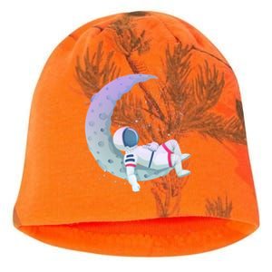 Relaxing Astronaut On The Moon Kati - Camo Knit Beanie