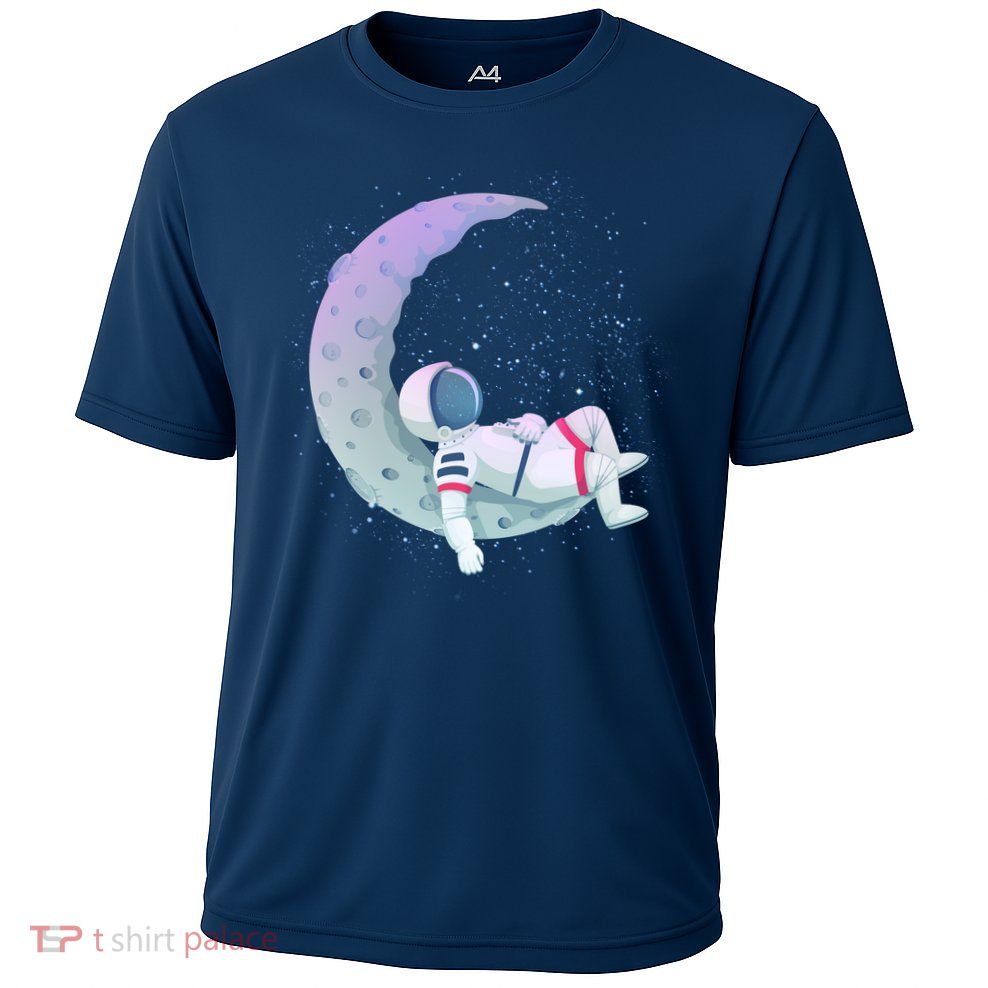 Relaxing Astronaut On The Moon Performance Shirt