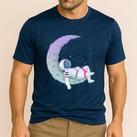 Relaxing Astronaut On The Moon Performance Shirt