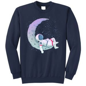 Relaxing Astronaut On The Moon Sweatshirt