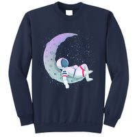 Relaxing Astronaut On The Moon Sweatshirt