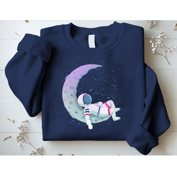 Relaxing Astronaut On The Moon Sweatshirt