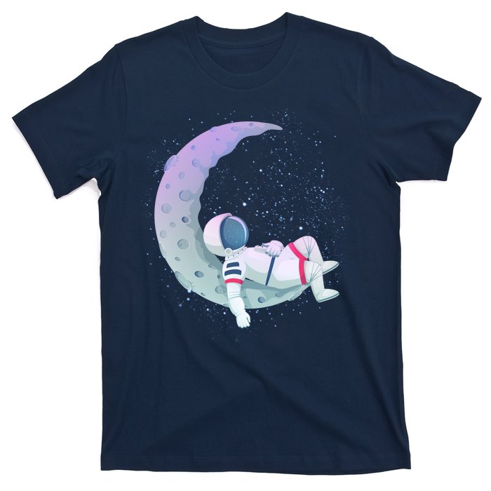 Relaxing Astronaut On The Moon T-Shirt