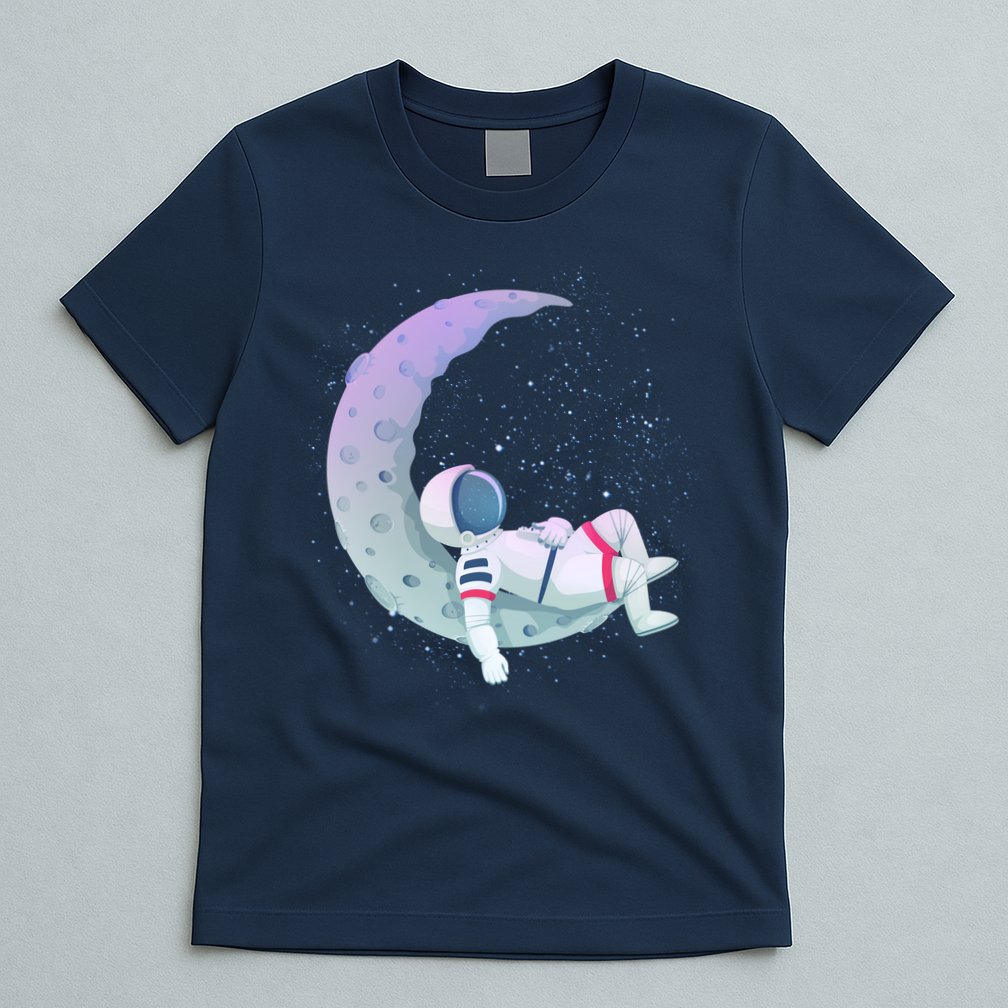 Relaxing Astronaut On The Moon T-Shirt