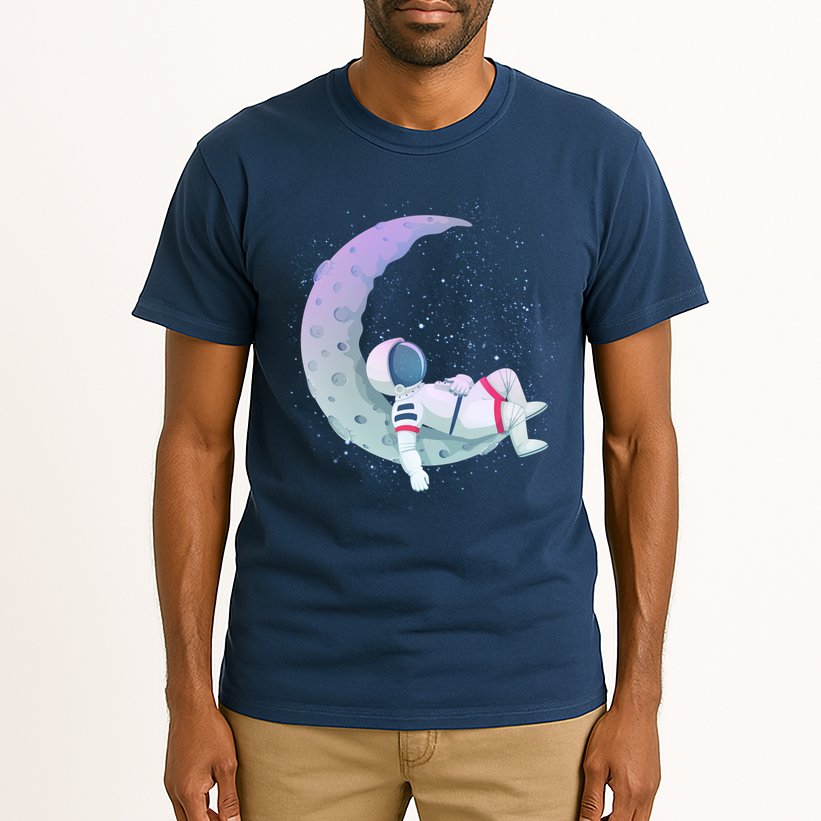 Relaxing Astronaut On The Moon Tall T-Shirt