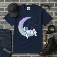 Relaxing Astronaut On The Moon Tall T-Shirt